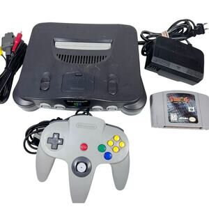 Nintendo 64 N64 Console Bundle NUS-001 Turok 2 Working Retro Gaming System